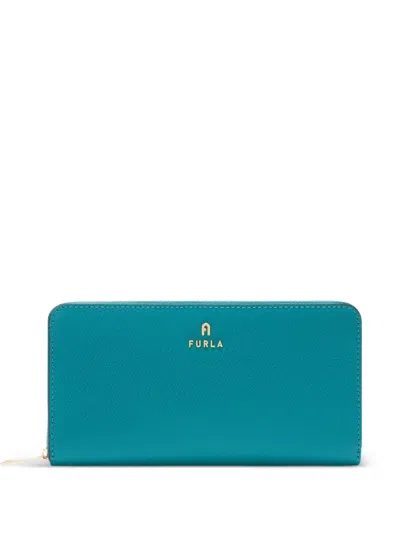 Furla Camelia Zipped Wallet In Blue