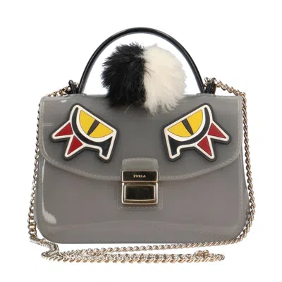 Pre-owned Furla Candy Gray Pvc Shoulder Bag ()