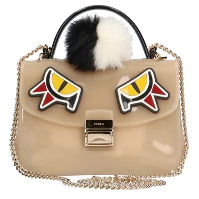 Pre-owned Furla Candy Pvc Shoulder Bag () In Beige