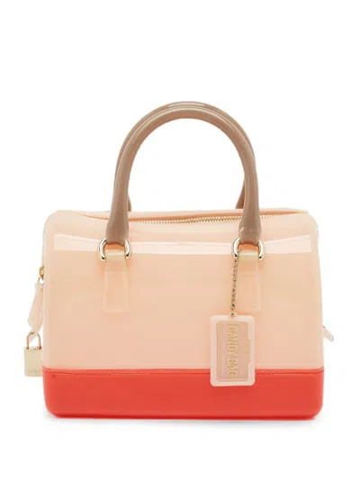 Pre-owned Furla Candy Rubber Tote Bag In Pink