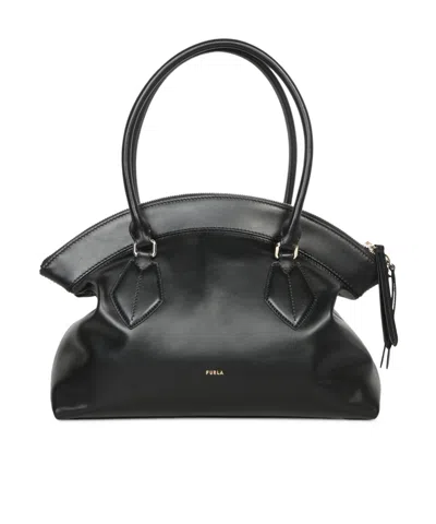 Furla Carry A Handbag With Both Hands In Black