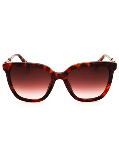 Furla Cat Eye Sunglasses For Women - Sfu532 Style In Burgundy
