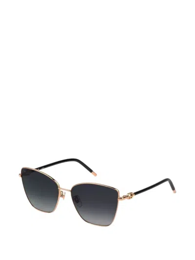 Furla Cat-eye Frame Sunglasses In Gold