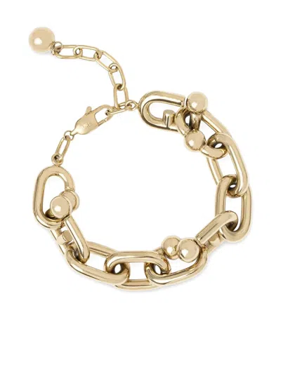 Furla Chain-link Ball Bracelet In Gold