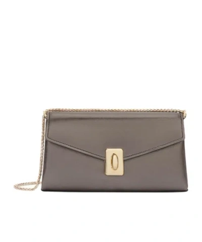 Furla Chain Shoulder Bag In Gray
