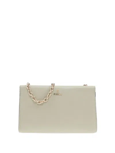 Furla Chain-strap Leather Bag In Neutral