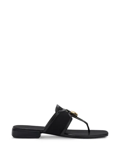 Furla Charm-detail Sandals In Black