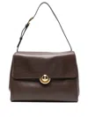 Furla Circular-detail Leather Backpack In Brown