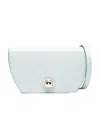 Furla Light Blue Leather Bag With Sphere Detailing In White