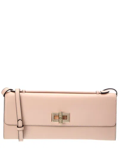 Furla Clara Leather Crossbody Clutch In Black
