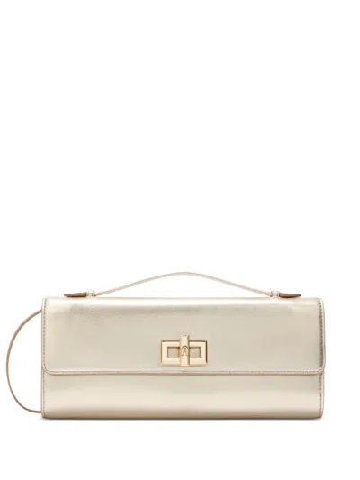 Furla Clara Top-handle Clutch In Gold