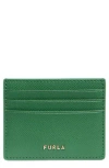 Furla Classic Business Card Case In Cilantro Green