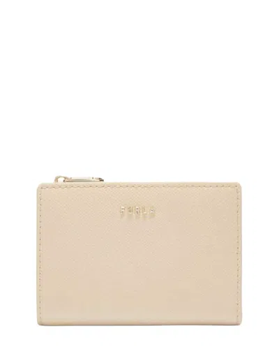 Furla Classic Leather Bifold Wallet In White