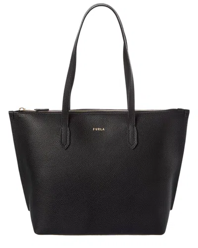 Furla Classic M Leather Tote In Purple