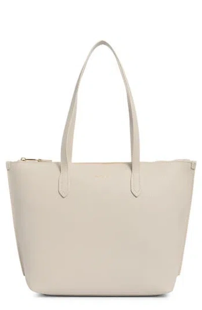 Furla Classic Medium Leather Tote In White