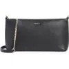 Furla Classic Mini Leather Crossbody Bag In Black