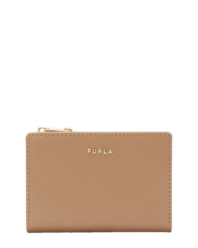 Furla Classic Small Leather Bi-fold Wallet In Brown