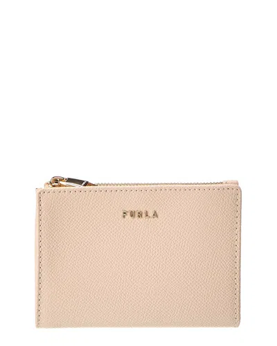 Furla Camelia Leather Wallet In Neutrals