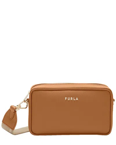 Furla Classic Xl Leather Crossbody In Brown