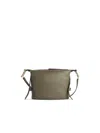 Furla Nuvola Leather Shoulder Bag In Gray