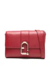 Furla Samll Urban Clasp-detail Leather Satchel In Red