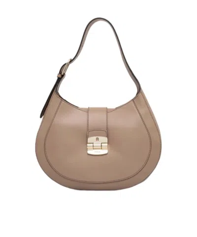 Furla Club 2 Shoulder Bag In Nude