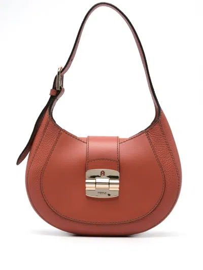 Furla Club 2 Shoulder Bag In Orange