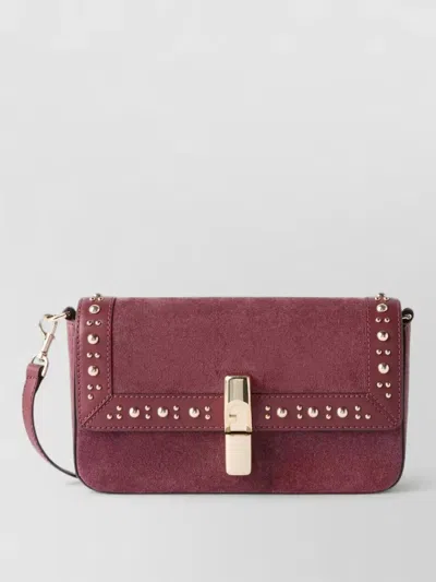 Furla Bags In Leather And Brass In Burgundy