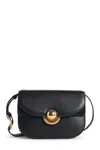 Furla Compact Black Bag With Rounded Flap In Black