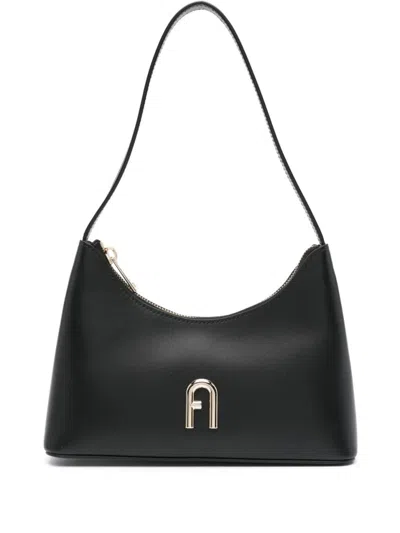 Furla Compact Shoulder Bag In Black
