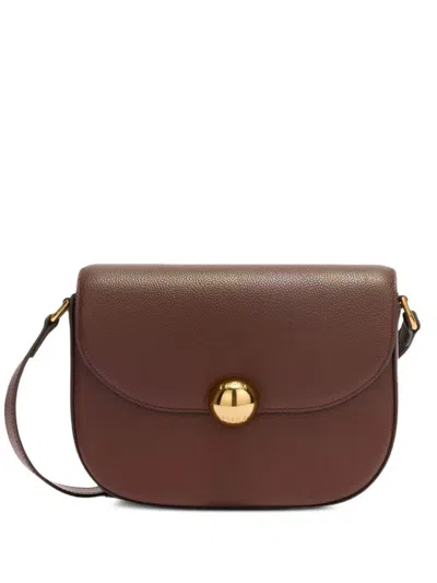 Furla Compact Structured Shoulder Bag In Brown