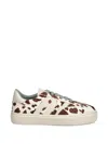 Furla Cow-print Platform Sneakers In Neutral