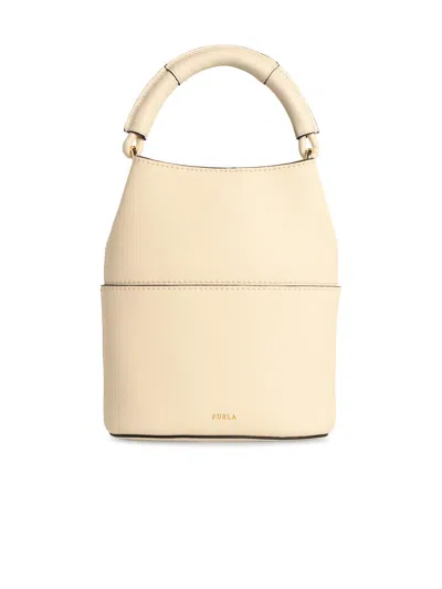 Furla Cream Lear 'sfera' Mini Bucket Bag
