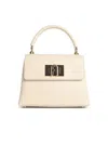 Furla Cream Leather '1927' Mini Handbag In Neutral