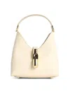 Furla Cream Leather  Mini Bag In White
