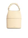 Furla Cream Leather Sfera Mini Bucket Bag In Nude