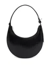 Furla Crescent-shaped Handbag With Gold Accents In Black