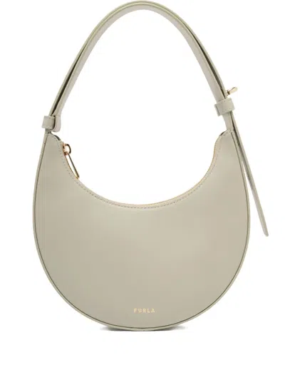 Furla Crescent Top-handle Bag In Neutral