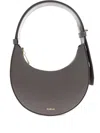 Furla Mini Shoulder Bag With Curved Top Handle In Gray