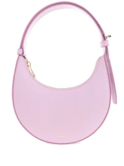 Furla Crescent Top-handle Bag In Purple
