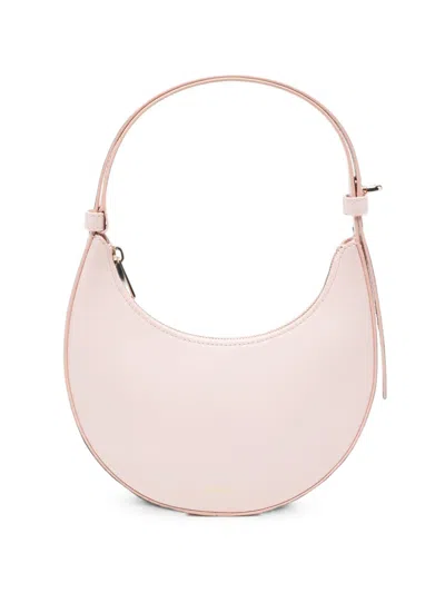 Furla Crescent-shaped Leather Tote Bag In Pink