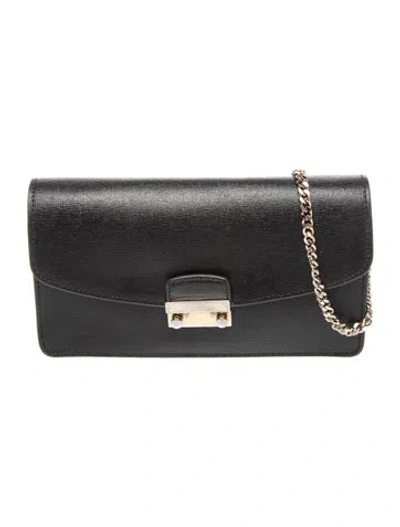 Pre-owned Furla Crossbody Bag In Black