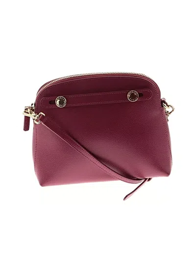 Pre-owned Furla Crossbody Bag In Burgundy