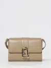 Furla Urban S Beige Leather Crossbody Bag In Neutral