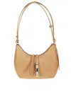 Furla Curved Leather Shoulder Bag In Multi