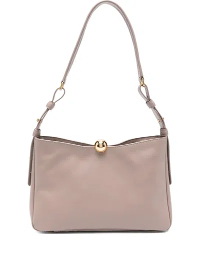 Furla Curved-top Leather Shoulder Bag
