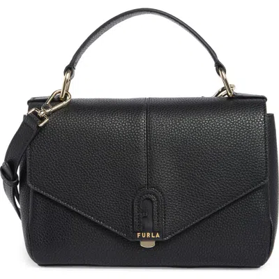 Furla Dafne Top Handle Satchel In Black