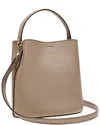 Furla Danae Leather Mini Bag In Gray