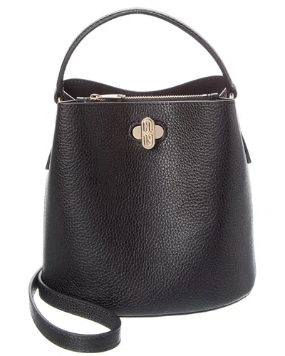 Furla Danae Mini Leather Bucket Bag In Black