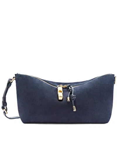 Furla Debby Mini Shoulder Bag In Blue